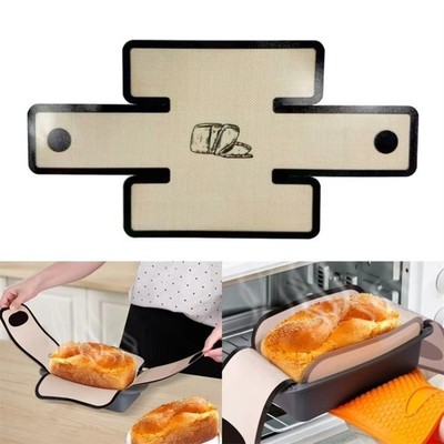 Antihaft Brot Liner Teig Transfer Backmatte Schlinge Griff Laibform Ofen Liner