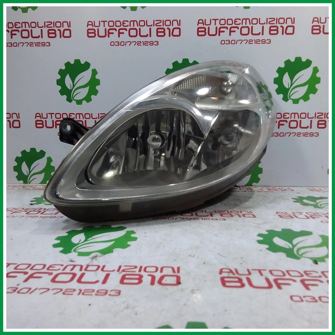 Faro Fanale Proiettore Anteriore Sinistro TOYOTA YARIS 2009-2011 H4 Per Regolazione Elettrica Cromato