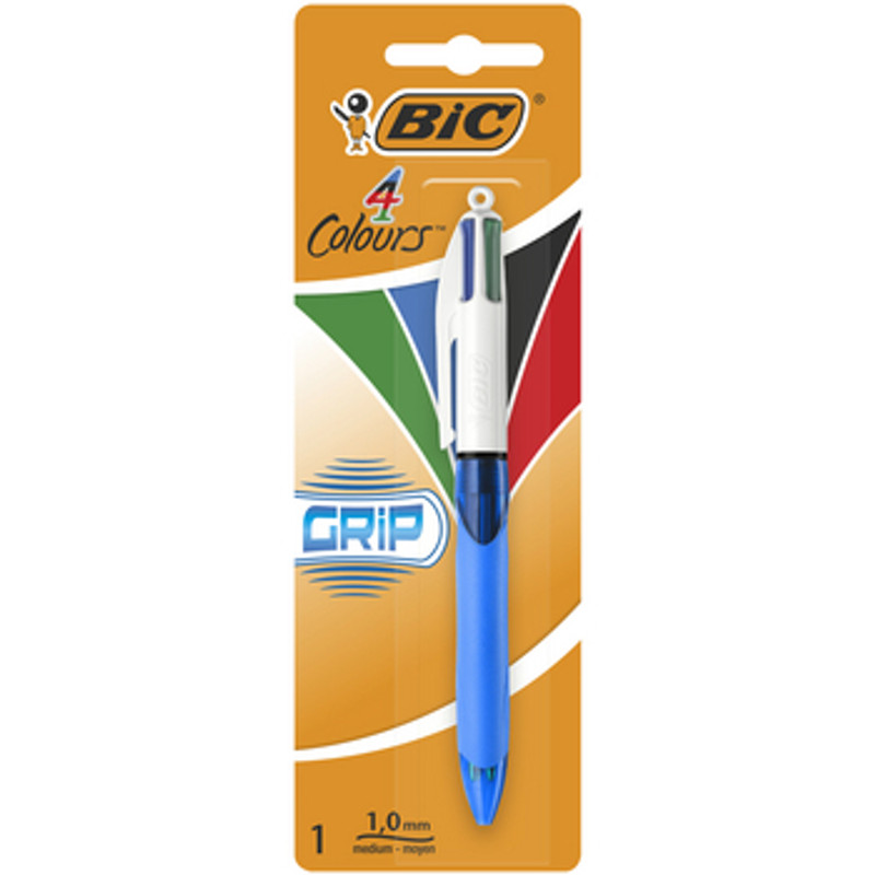 3086123214675 BIC 4 Colours Grip Dugopis miks kolorw Blister 1 sztuka BIC 3590₽