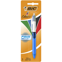 3086123214675 BIC 4 Colours Grip DłUgopis Miks KoloróW Blister 1 Sztuka BIC