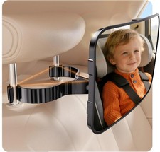 Car Seat Mirror for Rear-Facing Infant See Baby from Driver Seat Headrest Hook