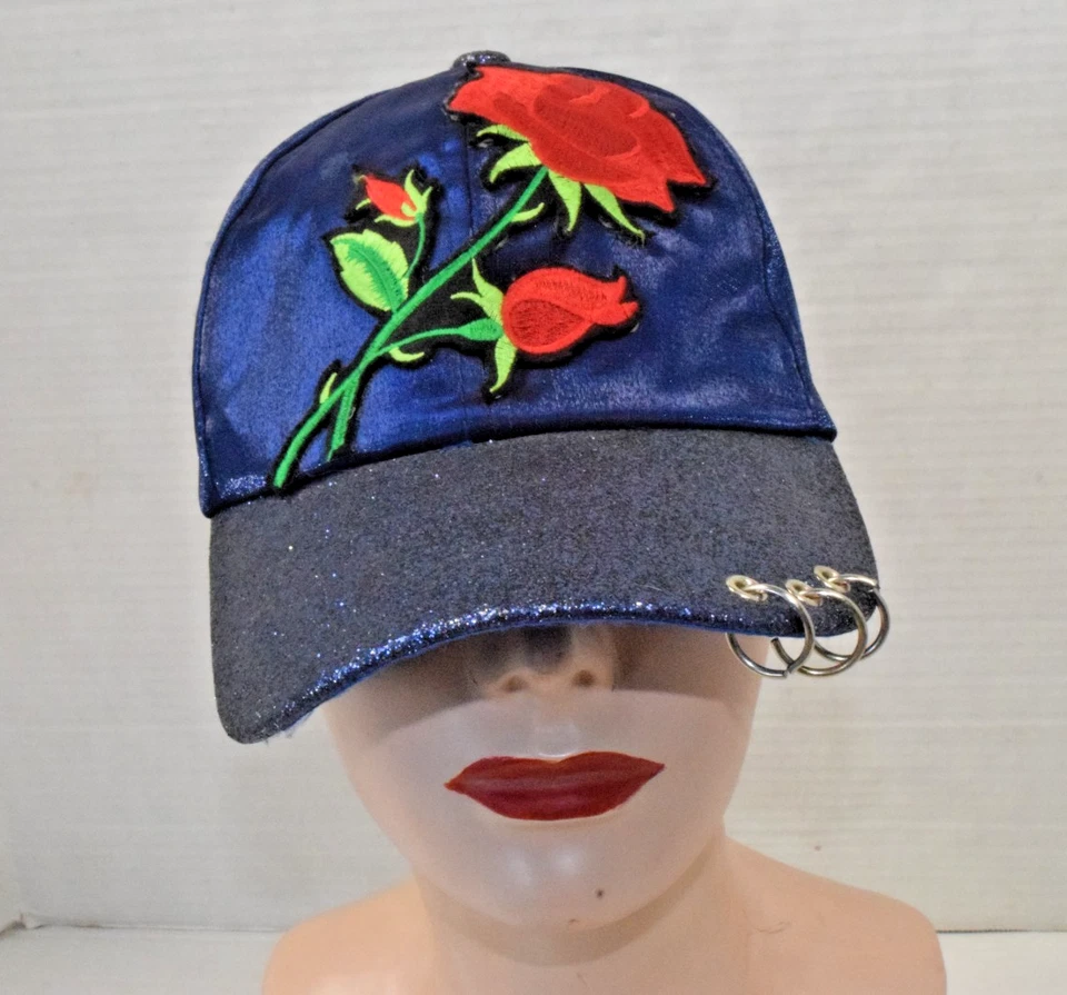 Piercings vintage con parche rosa azul baya brillante talla única años 90 sombrero Snapback Foto 2 de 4