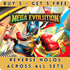 Mega Evolution Reverse Holo Mix & Match - BUY 5 GET 5 FREE - Pokemon TCG