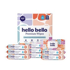 Baby Wipes 60 Count Sensitive Skin Chamomile Aloe Hello Bello Premium Designed