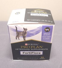 NEW Purina FORTIFLORA Pro Plan Veterinary Probiotic Cat Supplement - 30 Sachets