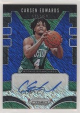 2019 Panini Prizm Rookie Signatures FOTL Blue Shimmer Carsen Edwards Auto RC 5l1