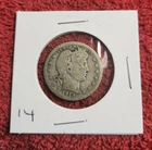 1914 p circulated Barber quarter