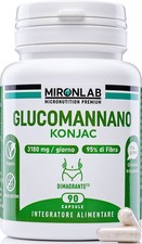 GLUCOMANNANO Blocca fame naturale Dimagrante forte 3021mg Altamente Dosato 95%