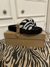 Seven7 Kiki Zebra Slippers Size 9