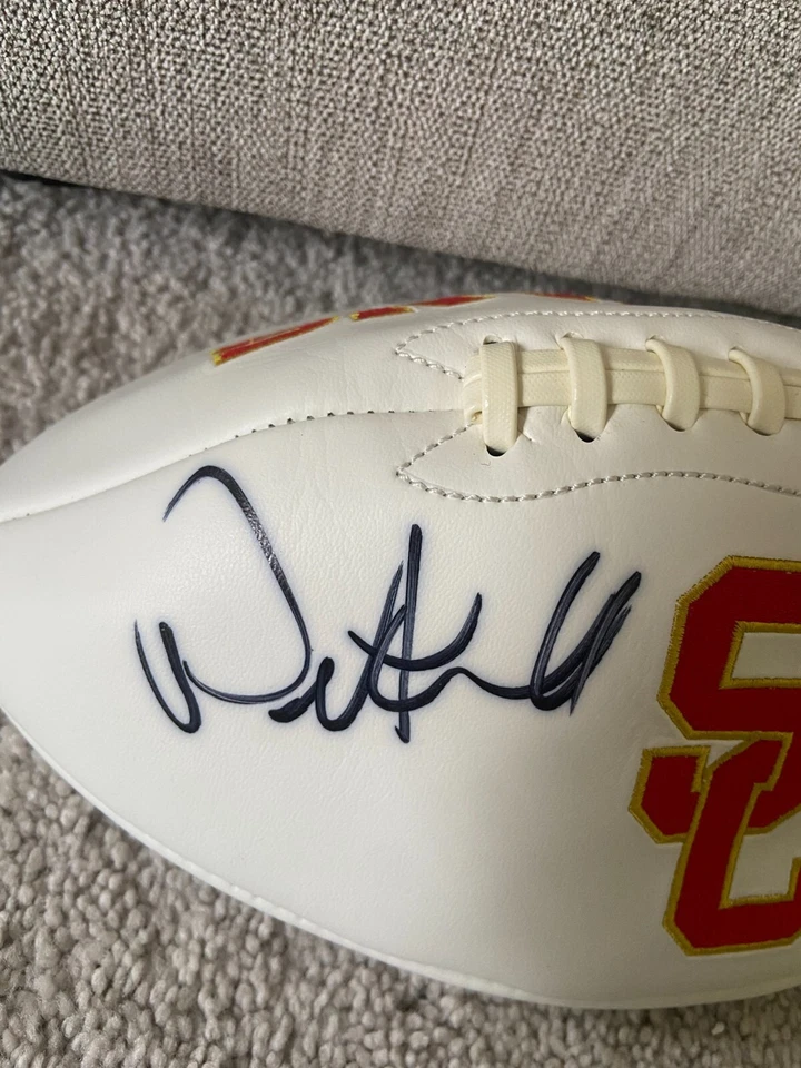 PETE CARROLL SIGNED USC TROJANS LOGO FOOTBALL SUPER BOWL SEATTLE SEAHAWKS JSA - Image 2 of 3