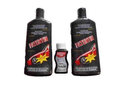 2 X Patentin * Lotus-Effekt * a.500ml + 1 X Golden-Top 100ml. + 2 X Poliertücher