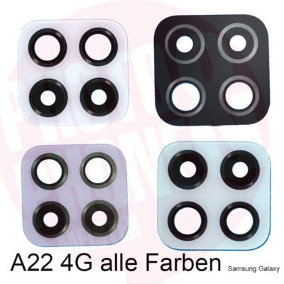 IS-TECK Samsung Galaxy A22 4G A225 Kamera Linse Glas Camera Glass Lens Kleber all Farben
