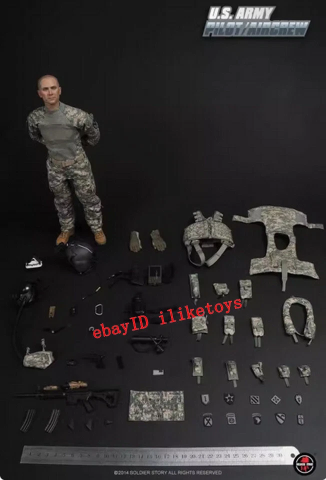 Soldierstory Ejército de los Estados Unidos Piloto Tripulación Soldado Escala 1/6 Figura de Acción Modelo Juguete Foto 2 de 4