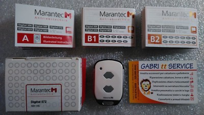 MINI DIGITAL MARANTEC 572 fm 868.3MHz 101115 CH.2 7216 HANDHELD TRANSMITTER