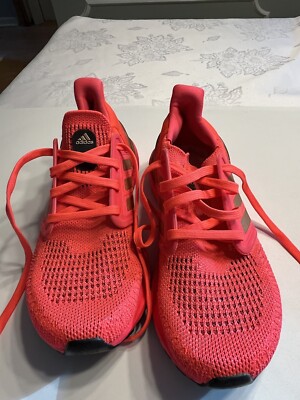 Adidas Womens Ultraboost 20 FW8726 Pink Running Shoes Sneakers Sz 