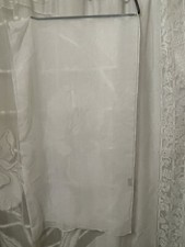 VTG Cejon Scarf White Made in USA Rectangular 72" x 20"