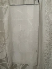 VTG Cejon Scarf White Made in USA Rectangular 72" x 20"