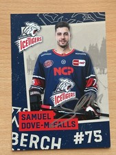 Samuel Dove-McFalls N&uuml;rnberg Ice Tigers Autogrammkarte original signiert #40605