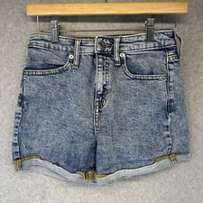 Teen Wild Fable Shorts Denim Jean Cuffed Mid-Rise Rise Size 2/26R Blue
