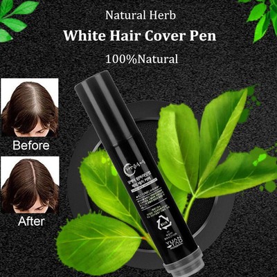 White Hair Color Cover Pen Long Lasting Temporary Practical