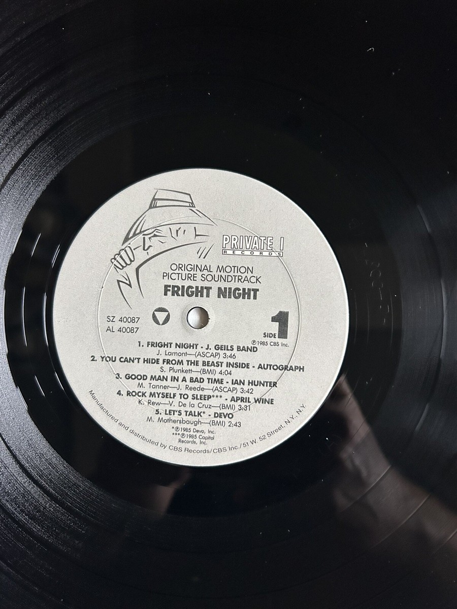 Fright Night OST Soundtrack 1985 LP Vinyl Album Record