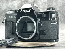 [Meter Works! Top MINT] CANON AE-1 35mm SLR Film Camera Black Body from JAPAN