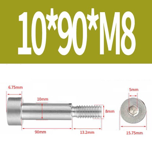 Tornillo de hombro de paso hexagonal interior M2 M2,5 M3 M4 M5 M6 M8 M10 acero inoxidable V2A A2 - Imagen 145 de 169