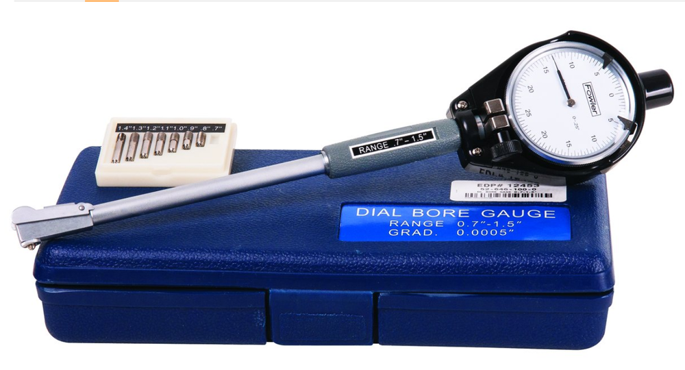 Fowler 52-646-100-0 Dial Bore Gage Set 0.7-1.5mm Measuring Range