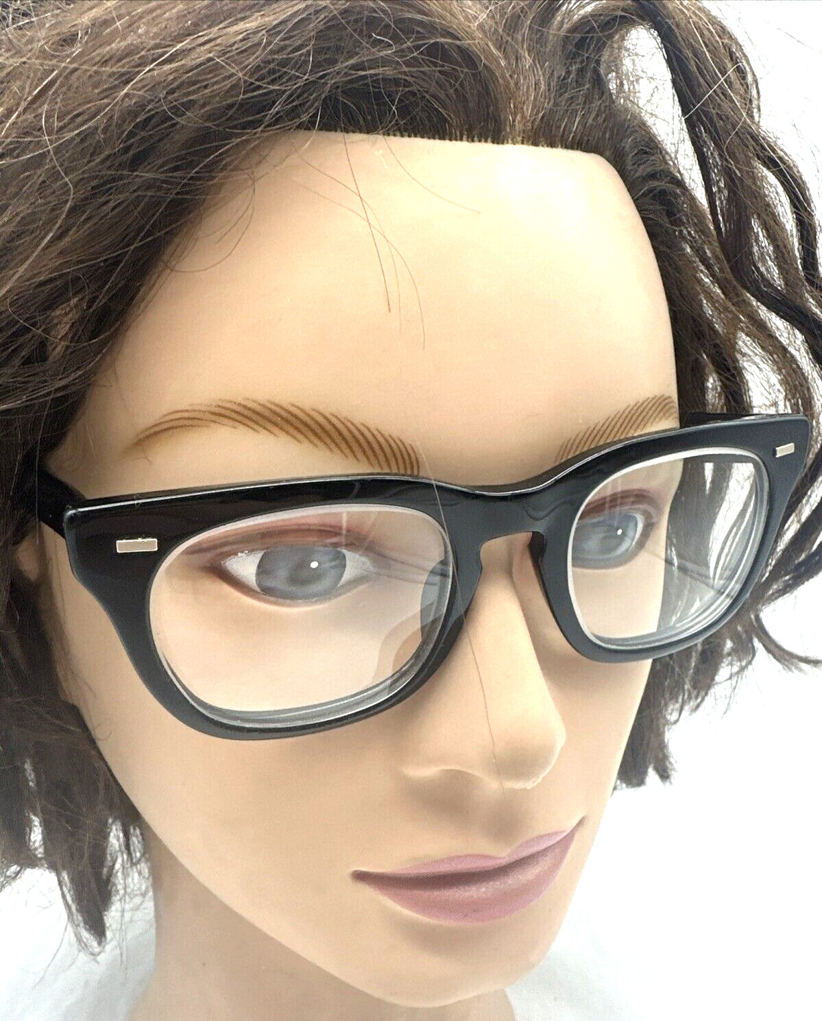 Vintage Bausch & Lomb Eyeglasses Frame 4 1/2- 5 3/4 Unisex Black Full Rim *READ