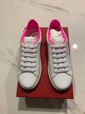 New Auth Valentino Garavani Women Studded Fashion Sneakers
