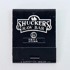 Shuckers' Raw Bar Grill Marathon Florida Restaurant Advertising Matchbook