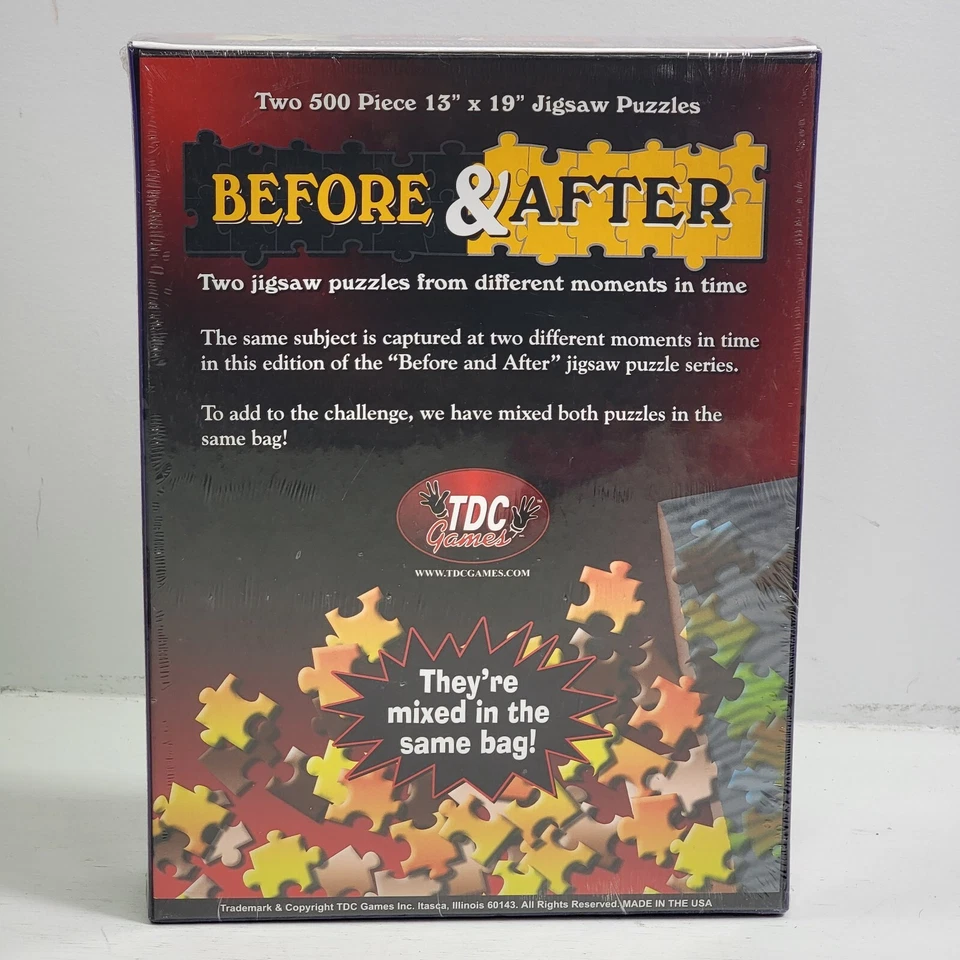 United We Stand Before & After Two 500 Pc Puzzles in one! 9/11 WW1 Iwojima New! - Image 3 of 4