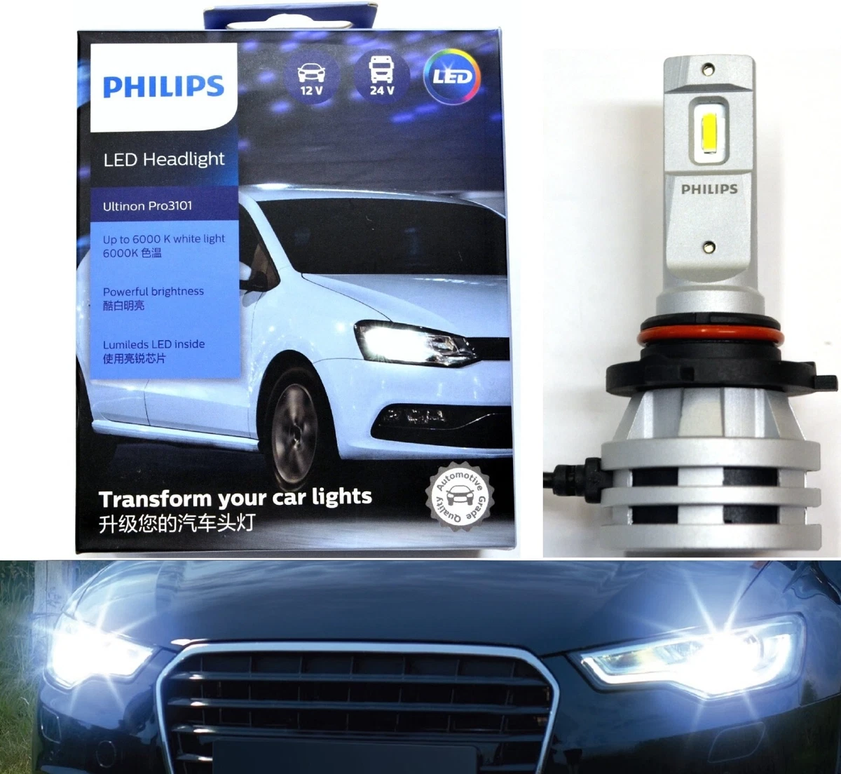 Philips H7 – Ultinon Essential LED 6000K White Light – Sounds Limited