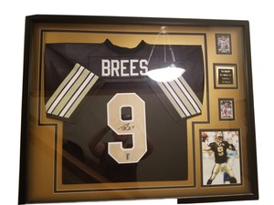 framed drew brees jersey