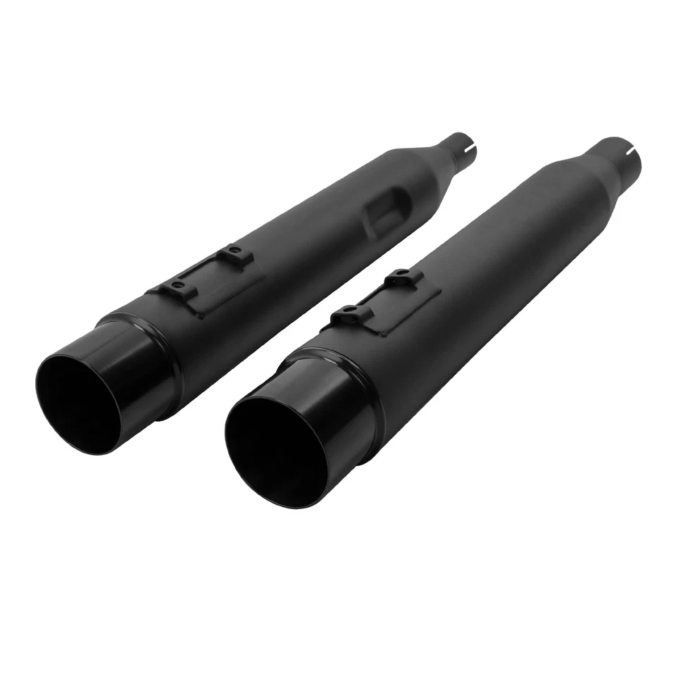Tubo de escape silenciadores rectos deslizables de 4" apto para Harley Road Glide King 2017-24 Foto 3 de 4