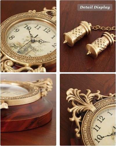 22.4 Inch Big Silent Wall Clock Decorative Wall Clock for Living Room Decor - Picture 5 of 6
