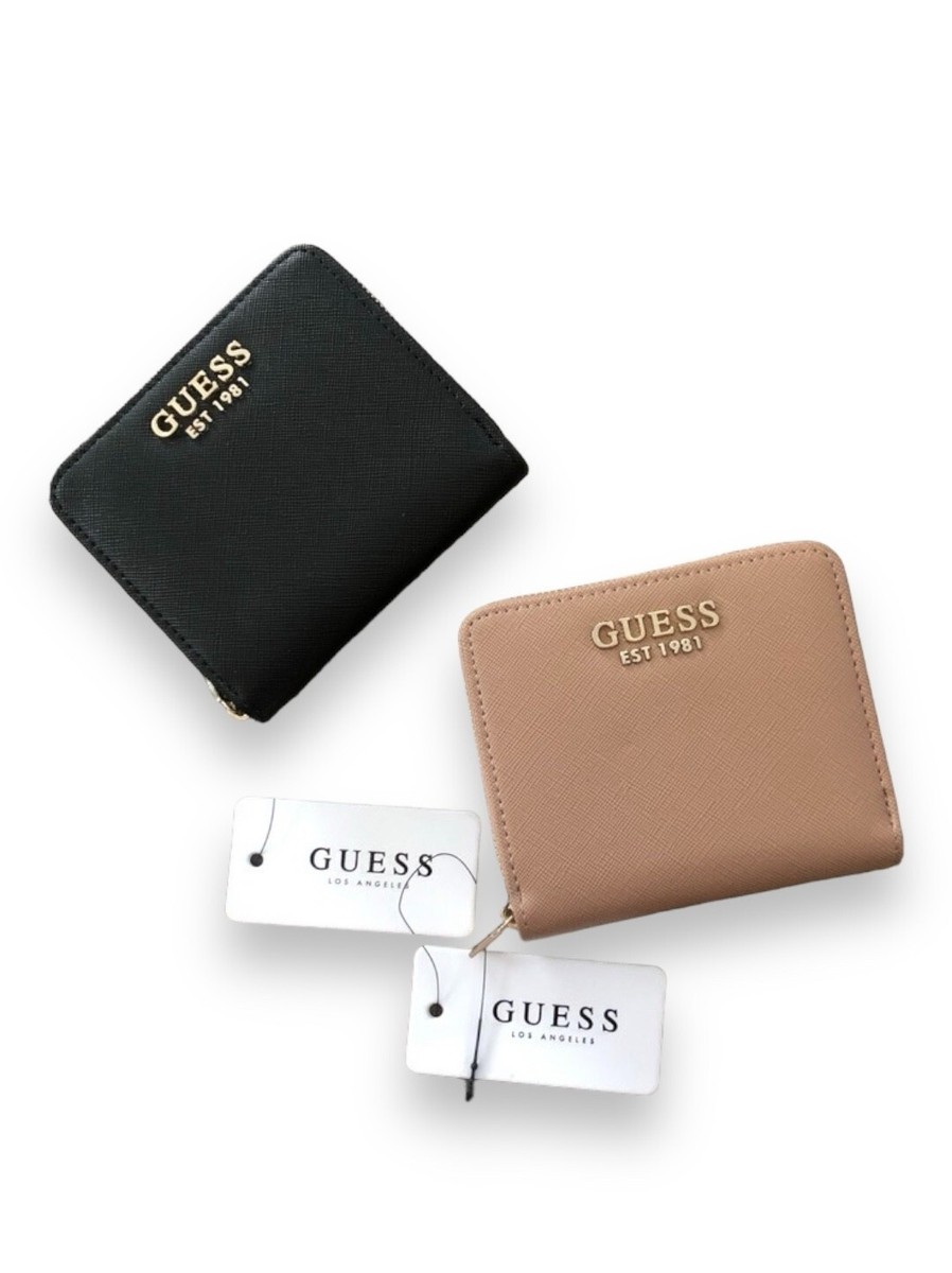 NEW】 Guess ABBY Small Zip Around Wallet 19GUP281 BURRO