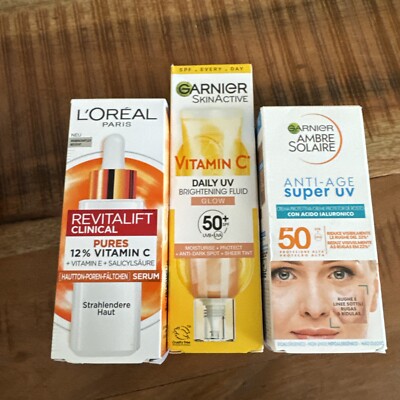 2 X garnier Ambre Solaire/ 1 X Skin Active