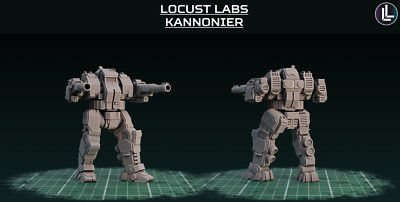 Locust Labs Kannonier (American Mecha Proxy Blackjack) 4 Mech Kit!