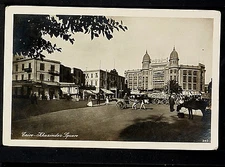 EGYPT 87.-Cairo -Khazindar Square (Real Photo (RPPC)