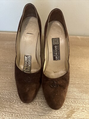 Vintage GIVENCHY Chaussures Brown Pumps 7