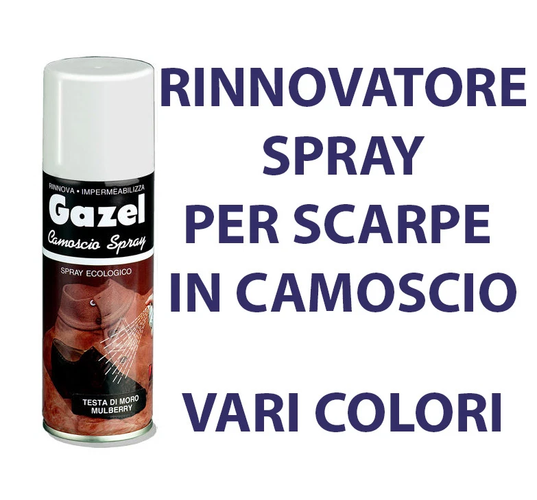 CAMOSCINA SPRAY RINNOVATORE PER RIDARE IL COLORE ALLE SCARPE SCAMOSCIATE  200ML