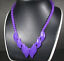 thumbnail 3 - Fashion Lavender Purple Jade Round Beads Leaf Angel&#039;s Wings Pendant Necklace