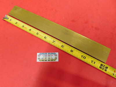 1/8'' x 1-1/2'' C360 BRASS FLAT BAR 12'' long Solid .125'' Mill Bar Stock H02 New