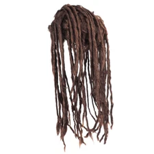 Adult Caveman Twisted Jamaican Dreadlock Brown Prehistoric Halloween Costume Wig