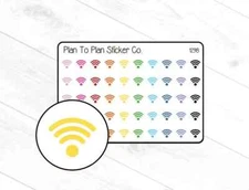 1298~~Internet/Wifi Bill Planner Stickers.