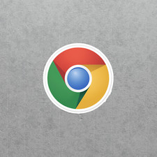 Google Chrome Browser Logo Sticker - Colorful Tech Decal for Laptops 5264