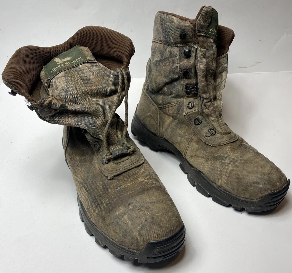 Field & Stream Scent Free Mens Size 13  Camo Hunting Boots - Image 3 of 4