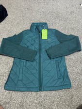 Weird Fish Zip Jacket Insulated Size 10 Green Cotton Blend Macaroni Organa