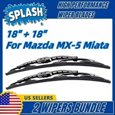 Wiper Blades 2-Pack Standard Wipers - fit 1990-2016 Mazda MX-5 Miata - 30180x2